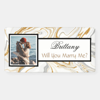 Will you Marry Me Custom Name Proposal Banner