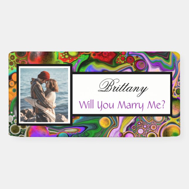 Will you Marry Me Custom Name Proposal    Banner (Horizontal)