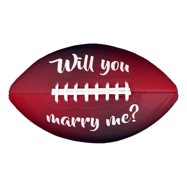 will you marry me football by dalDesignNZ (Front)