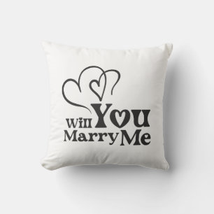 Will you marry me - Funny Wedding Proposal Cushion