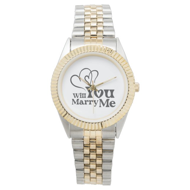 Will you marry me - Funny Wedding Proposal Watch (Front)