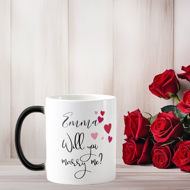 Will you Marry Me Hidden Message Surprise Proposal Magic Mug (Creator Uploaded)