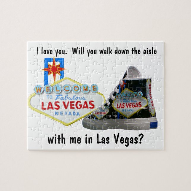 Will you Marry Me in Las Vegas Jigsaw Puzzle (Horizontal)