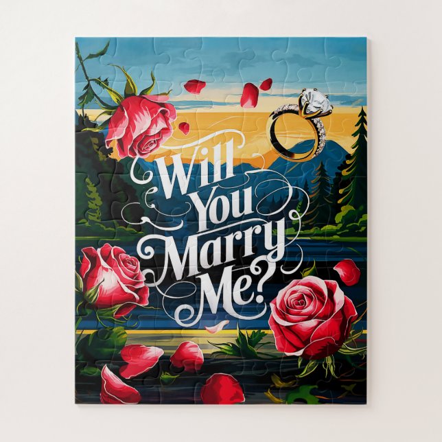 Will you marry me jigsaw puzzle (Vertical)