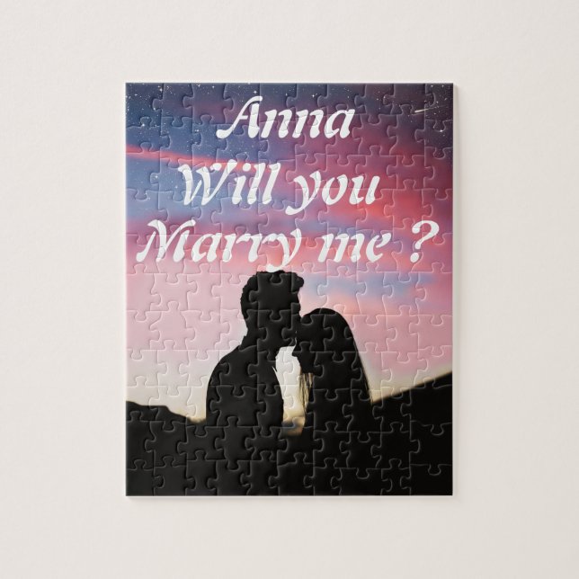 Will you marry me  jigsaw puzzle (Vertical)