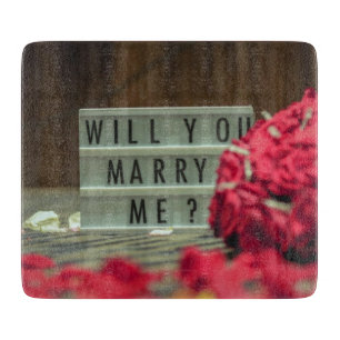 Will You Marry Me? Marriage Proposal Cutting Board