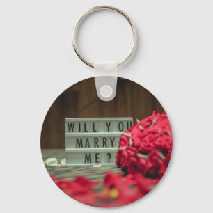 Will You Marry Me? Marriage Proposal Key Ring