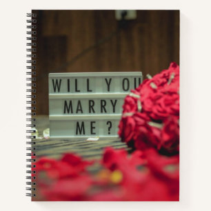 Will You Marry Me? Marriage Proposal Notebook