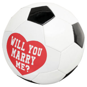 Will You Marry Me? Marriage Proposal Soccer Ball