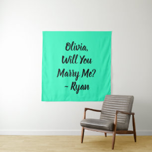 Will You Marry Me Marriage Proposal Tapestry