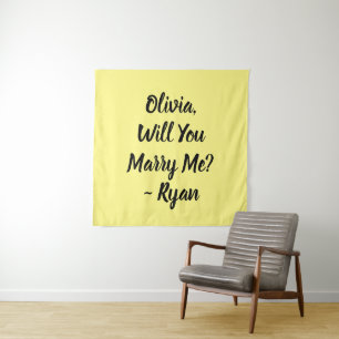 Will You Marry Me Marriage Proposal Tapestry