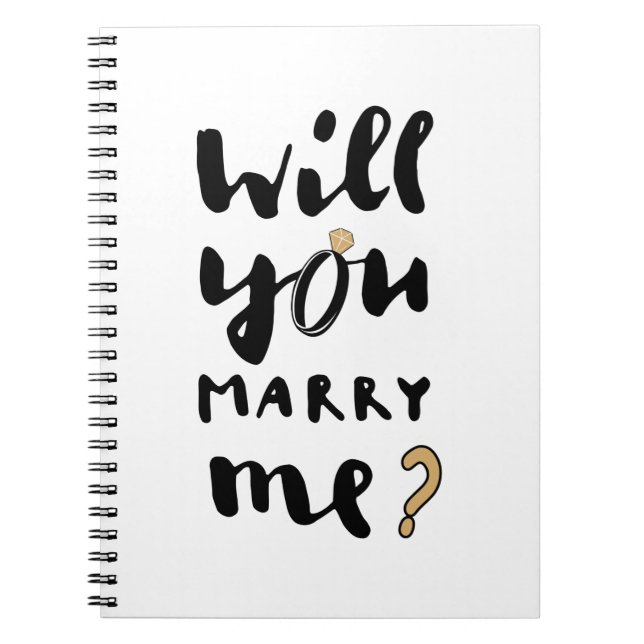 Will you marry me notebook (Front)