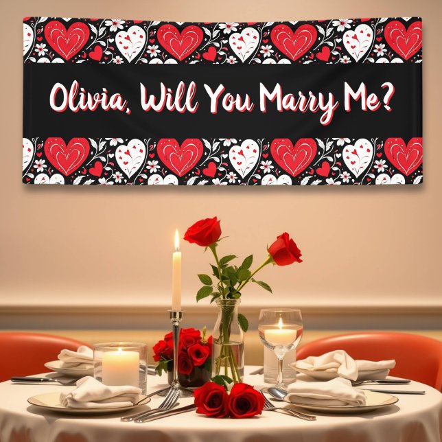 Will You Marry Me, Personalised Proposal  Banner (Creator Uploaded)