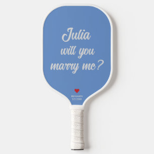 Will you marry me? Personalised Wedding Proposal Pickleball Paddle