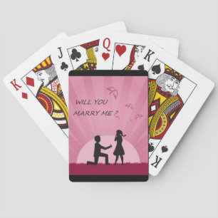 WILL YOU MARRY ME? PLAYING CARDS