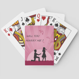WILL YOU MARRY ME? PLAYING CARDS