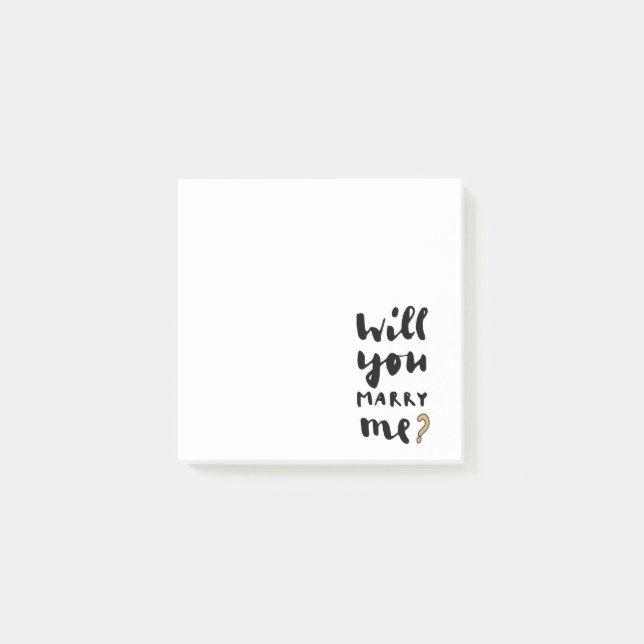 Will you marry me post-it notes (Front)