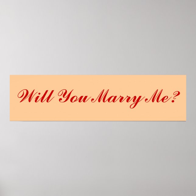 Will You Marry Me? Poster (Front)