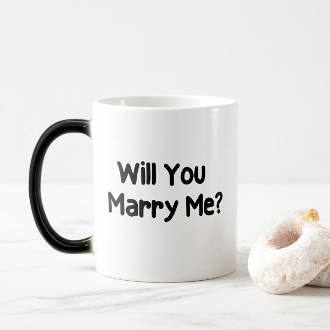 Will You Marry Me Proposal Magic Mug (With Donut)