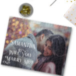 Will You Marry Me Proposal Personalise Photo<br><div class="desc">This design was created through digital art. It may be personalised by clicking the customise button and changing the colour, adding a name, initials or your favourite words. Contact me at colorflowcreations@gmail.com if you with to have this design on another product. Purchase my original abstract acrylic painting for sale at...</div>