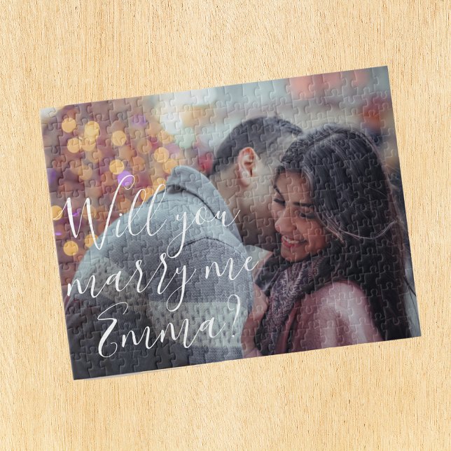Will You Marry Me Proposal Personalise Photo Jigsaw Puzzle (Creator Uploaded)