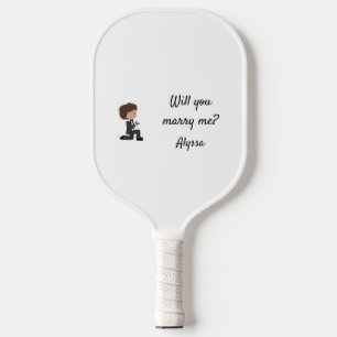 Will You Marry Me Proposal Personalised Pickleball Paddle