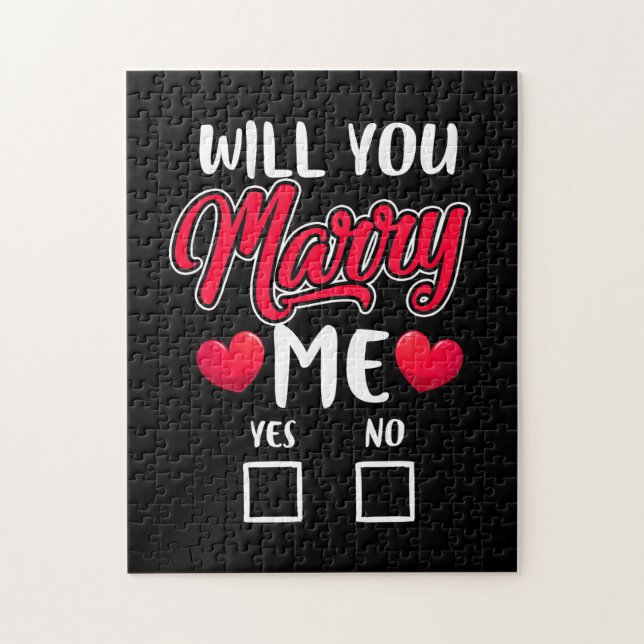 Will You Marry Me Proposal - Valentines Day Jigsaw Puzzle (Vertical)