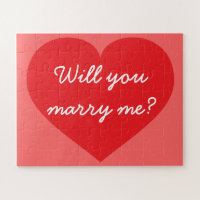 Will You Marry Me? red heart