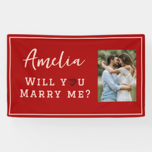 Will you marry me Romantic Proposal Photo Banner