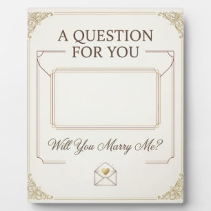 Will You Marry Me Secret Letter Marriage Proposal Plaque