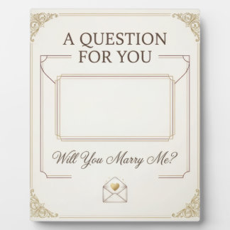 Will You Marry Me Secret Letter Marriage Proposal Plaque
