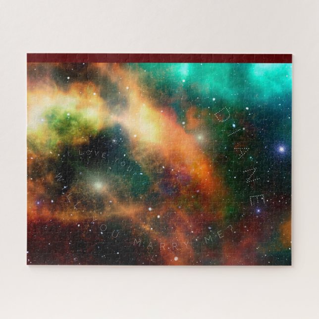 Will You Marry Me Subtle Stars in Andromeda Galaxy Jigsaw Puzzle (Horizontal)