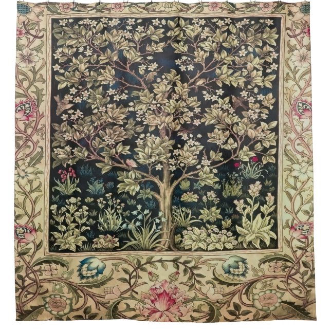 Willam Morris beautiful designs and creations,Vint Shower Curtain (Front)