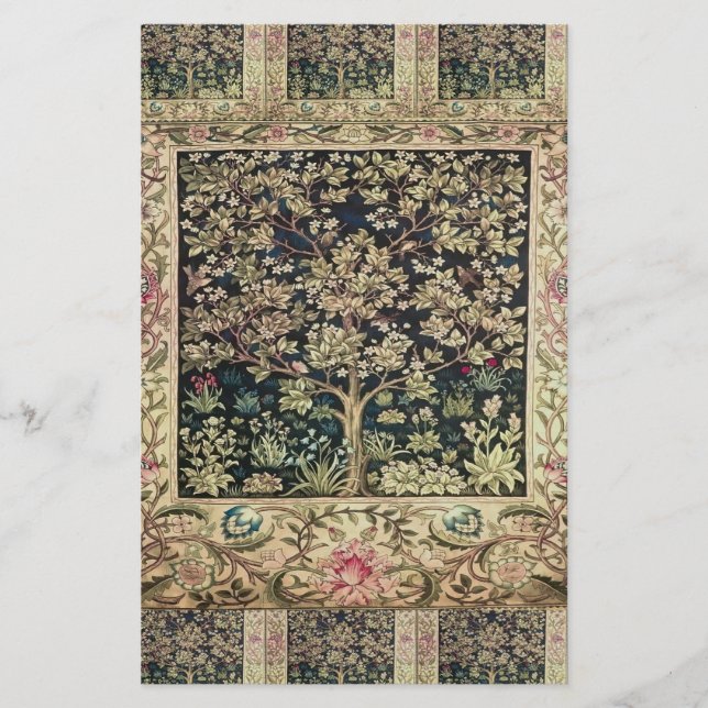 Willam Morris beautiful designs and creations,Vint Stationery (Front)