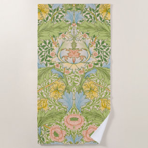 Willam Morris Myrtle Garden Floral Classic Beach Towel