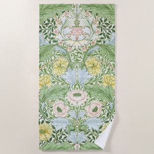 Willam Morris Myrtle Garden Floral Classic Beach Towel