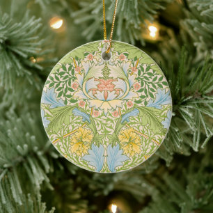 Willam Morris Myrtle Garden Floral Classic Ceramic Tree Decoration