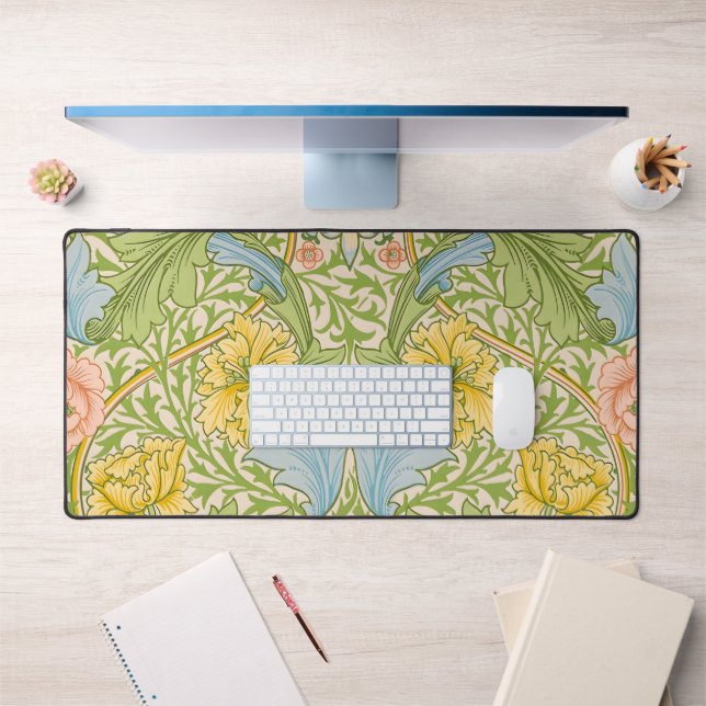 Willam Morris Myrtle Garden Floral Classic Desk Mat (Office 1)