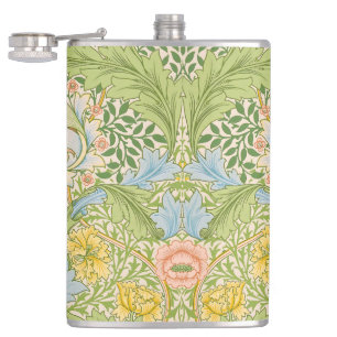 Willam Morris Myrtle Garden Floral Classic Hip Flask
