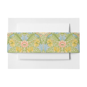 Willam Morris Myrtle Garden Floral Classic Invitation Belly Band