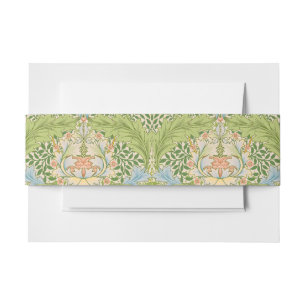 Willam Morris Myrtle Garden Floral Classic Invitation Belly Band