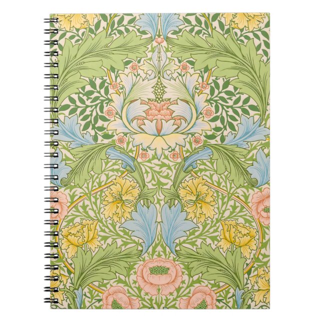 Willam Morris Myrtle Garden Floral Classic Notebook (Front)