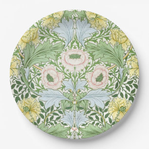 Willam Morris Myrtle Garden Floral Classic Paper Plate