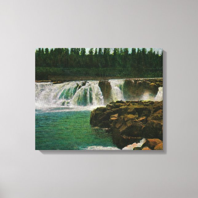 Willamette Falls in Portland 2 Canvas Print (Front)