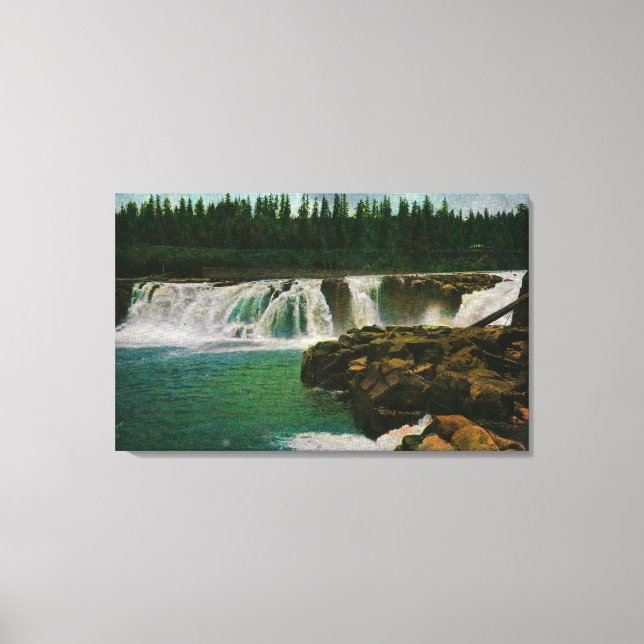 Willamette Falls in Portland 2 Canvas Print (Front)