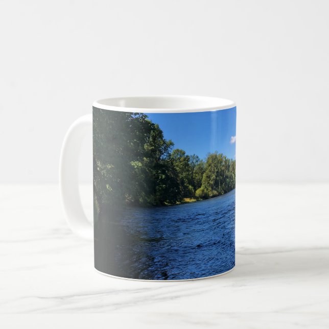 Willamette River, Elijah Bristow State Park, OR Coffee Mug (Front Left)