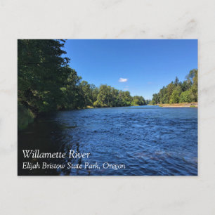 Willamette River, Elijah Bristow State Park, OR Po Postcard