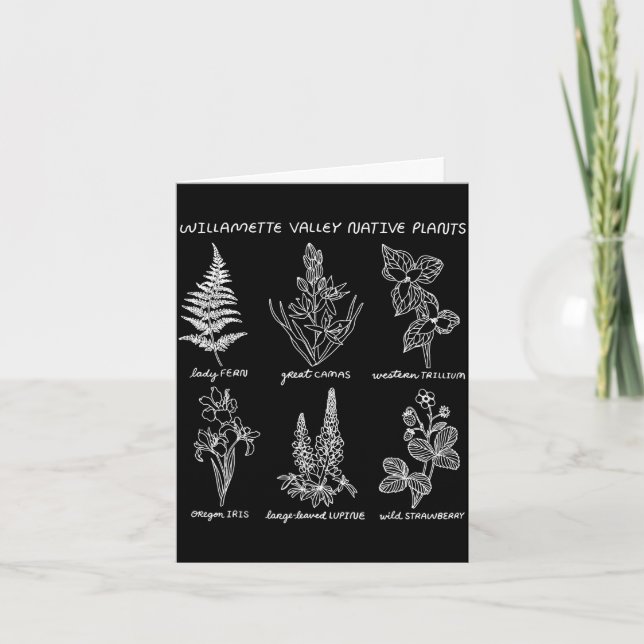 Willamette valley native plants  card (Front)