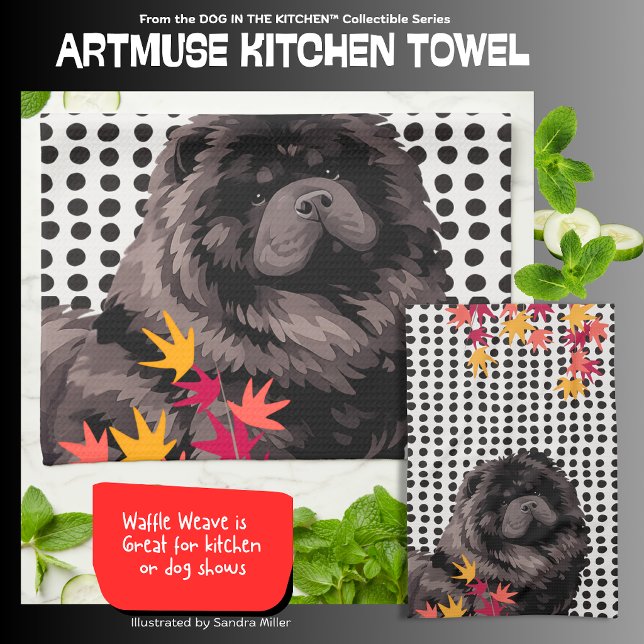 WILLEM black chow  Tea Towel (Creator Uploaded)