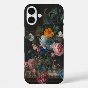 Willem van Aelst Dutch Golden Age Dark Floral Art iPhone 16 Plus Case